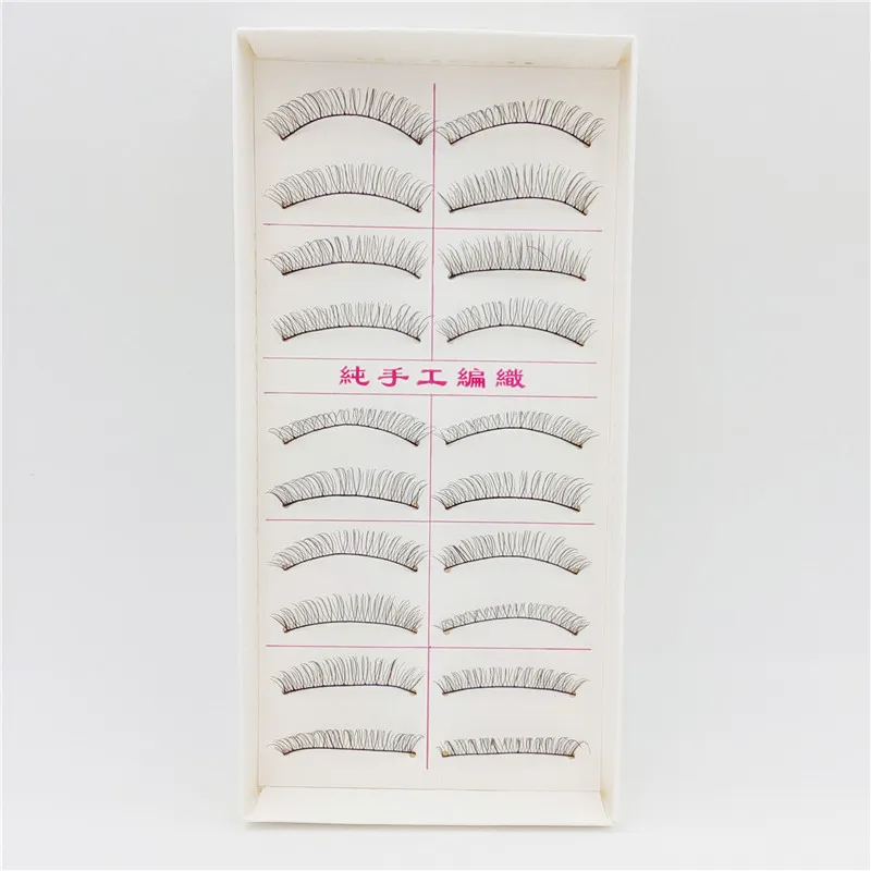 

10 Pairs/set Handmade Crisscross Fiber Fake Eye False Eyelashes Makeup Tools Fashion Eyelash Set