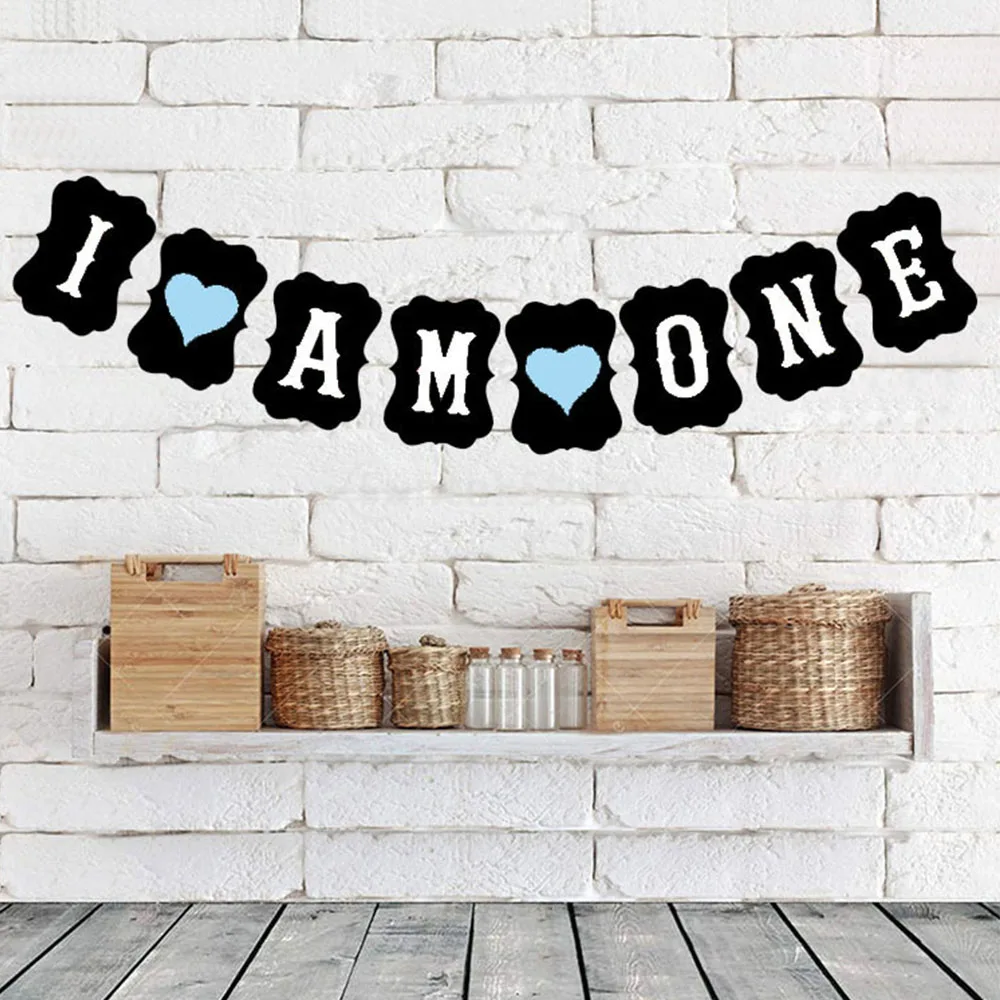 Сладкий 1-й подвесные украшения для празднования дня рождения баннеры маленьких