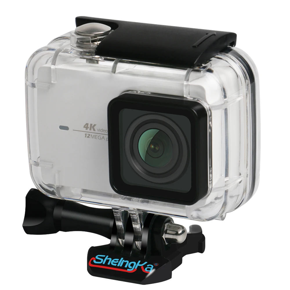 ShelngKa Дайвинг защитный корпус водонепроницаемый чехол 40 м для Xiaoyi 4 K/Yi Lite Экшн камера с кронштейном