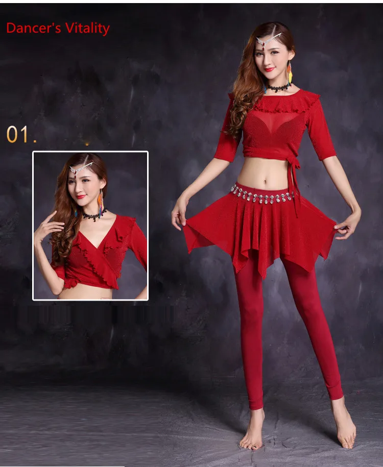 Belly Dance Suit New Practice uniforms Dance Performance Costumes Practice Exercises Costumes BellyDance Clothing