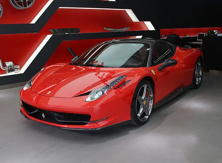 Подходит для Ferrari 458 перед углеродного волокна губы угол охвата Ветер воздуха нож