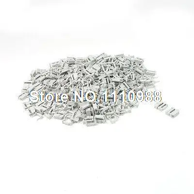 200 шт. 10 контактов штекер IDC ленточный кабель светильник серый|light gray|lighting connectorlights