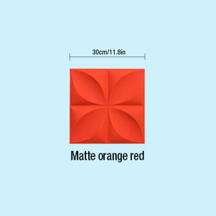Matte red 3D пластиковые формы для 3D плитки панели s плесень штукатурка стены камень стены искусства Декор ABS пластиковые формы 3D стены панели наклейки потолочные панели - Цвет: Matte red