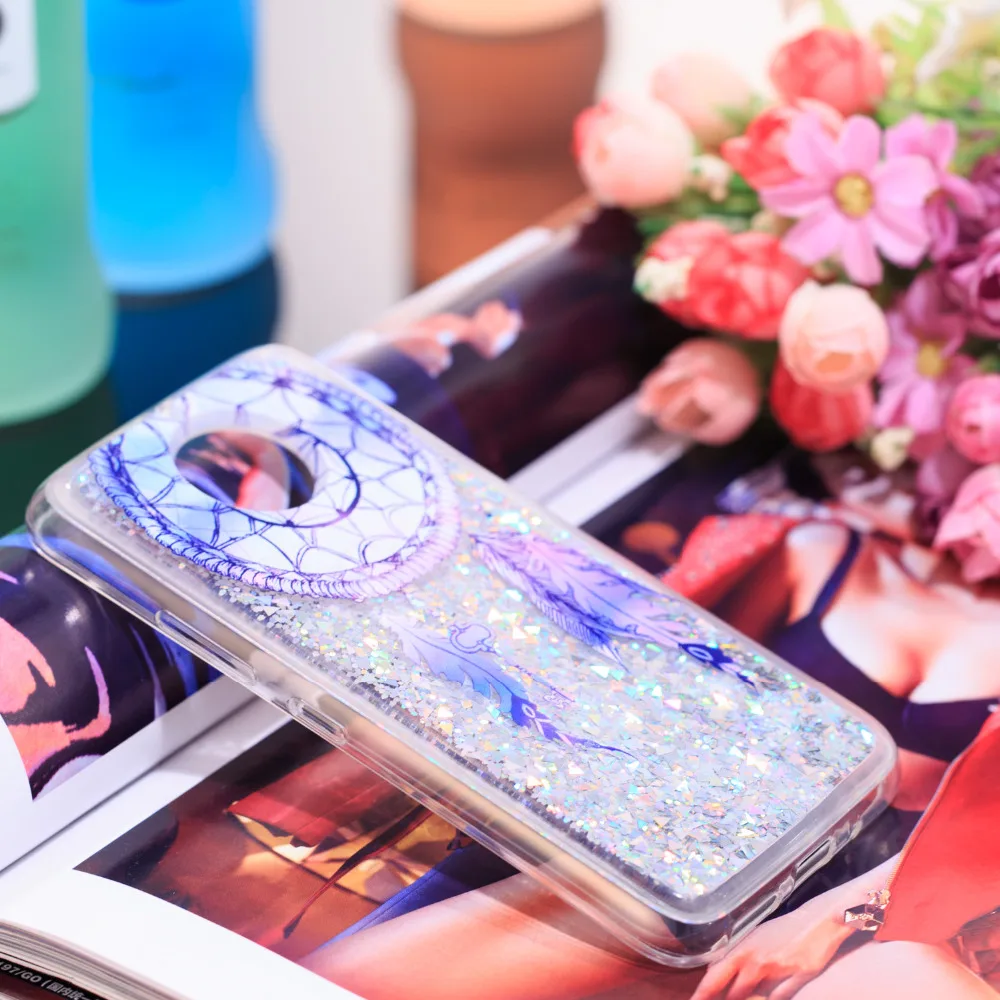 С рисунком Bling жидкость динамический песок чистый мягкий чехол для Motorola Moto G5S G6 Z3 играть E4 G5 E5 Блестящий песок чехол для телефона