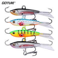goture winter ice balancer fishing lure lead jigging hard artificial bait 60mm80mm for for walleye winter fishing
