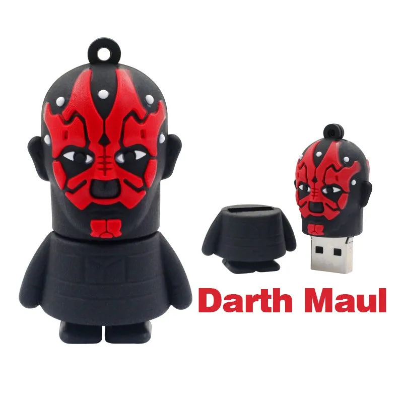 USB флеш накопитель Darth Maul черный/белый Вейдер R2D2 Robot Boba Yoda u диск флешка Creativo карта