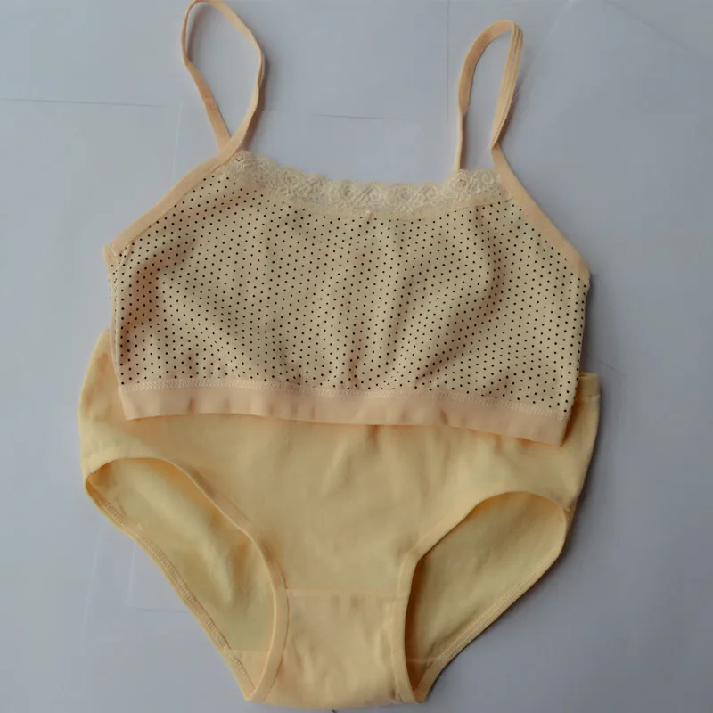 4 шт./лот спортивный бюстгальтер для девочек кружевной комплект нижнего белья в