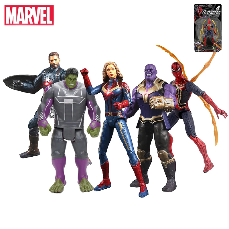 Экшн фигурки Marvel Мстители 4 энды игра игрушки танос Человек паук Железный человек