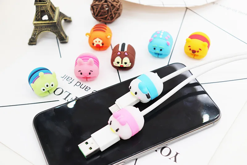 Милая защита кабеля для универсального Android Apple аксессуары Chompers новинка