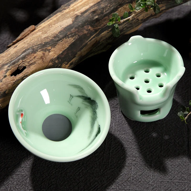 Чайное ситечко в китайском стиле Longquan Celadon аксессуары для домашнего чайного