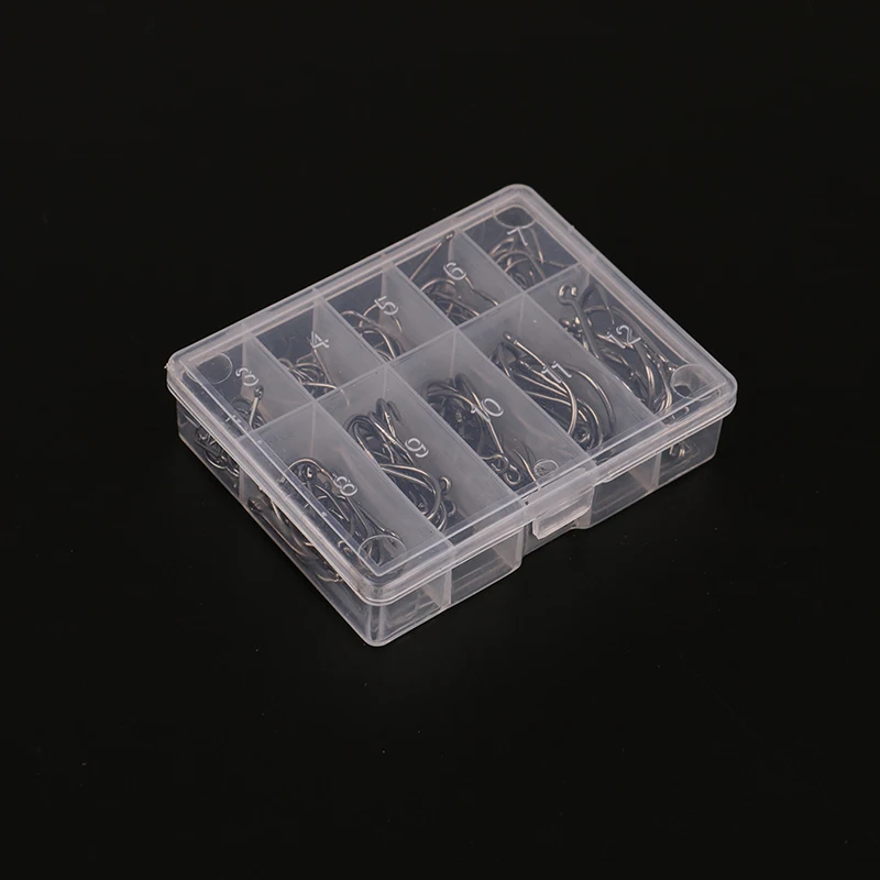 Size #3~12 Mixed High Carbon Steel Carp Fishing Hooks Pack With Hole Retail Original Box Jigging Bait 100pcs/Set | Спорт и