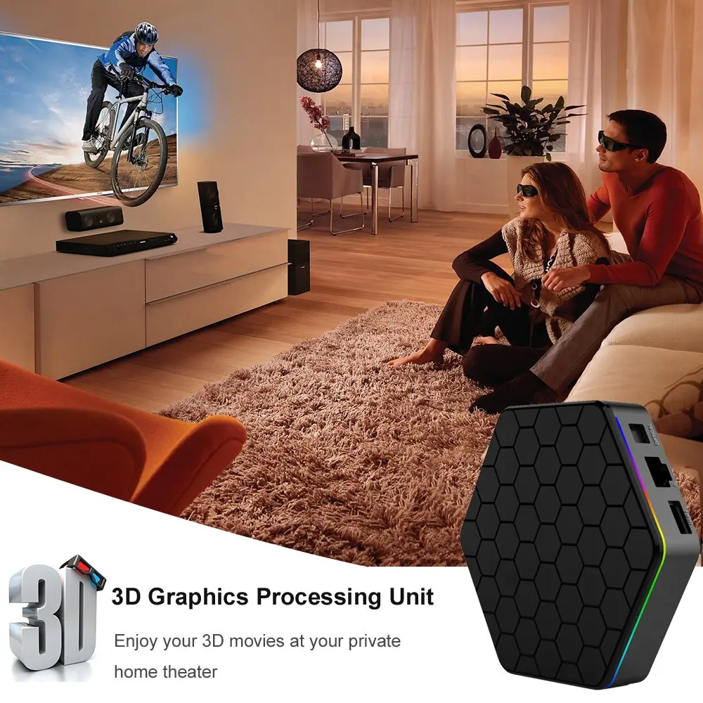 T95Z Plus Home Smart TV BOX 2 ГБ/16 ГБ 3 Гб/32 RAM RK3328 Восьмиядерный Android 7 1 медиаплеер 4G/5G WiFi BT4.0 4K HD