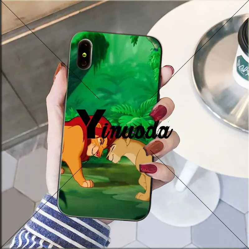 Yinuoda The Lion King Soft Silicone black Phone Case for iPhone 8 7 6 6S Plus 5 5S SE XR X XS MAX Coque Shell | Мобильные телефоны