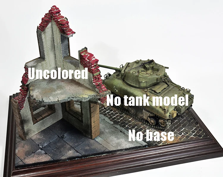 Миниатюрные разбитые стены 1/35 № 1 CJ0200 материал модели для моделирования военной