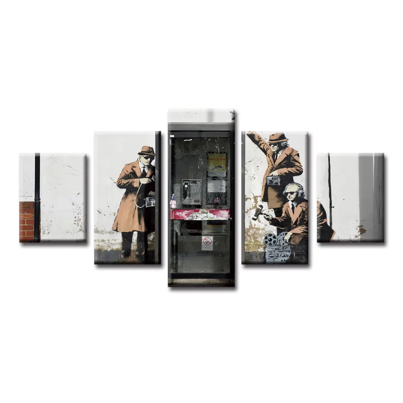

Hot Sales Movie poster series 5 piece large canvas print wall art modular painting on decoration pictures Wholesale