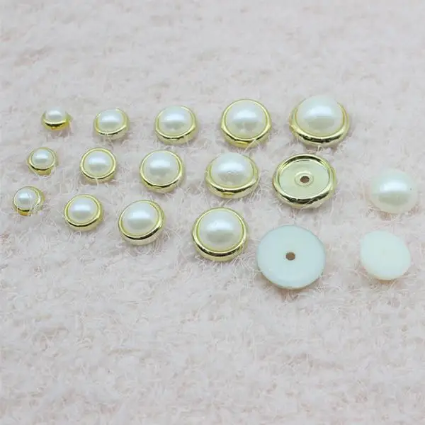 50pcs Pearl Rivets Stud Button Leather Craft Bag Jeans Shoes Clothes Decor | Дом и сад