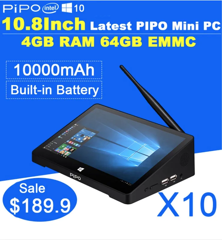 

PIPO X9 Mini PC Windows10 Android4.4 smart tv box 2g ram 32 g ssd