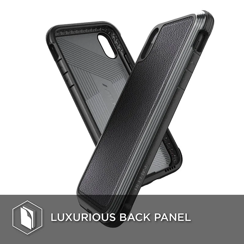 X-Doria Defense Lux чехол для телефона для iPhone X, XR, XS, Max, военный класс, протестированный на падение, анодированный алюминиевый чехол для iPhone XS Max