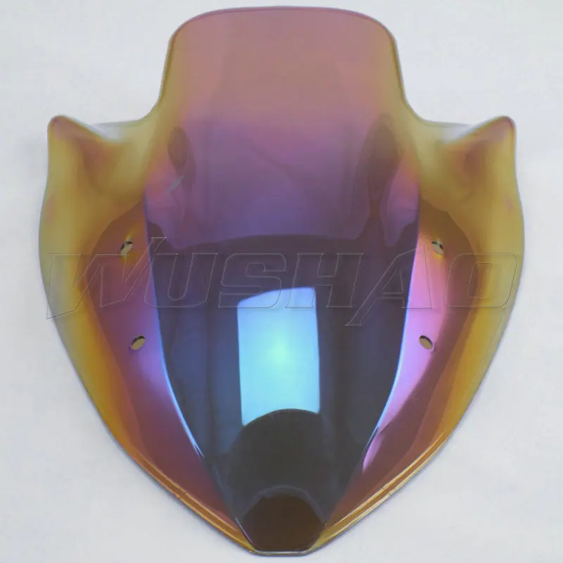 Clear Iridium Мотоцикл двойной пузырь лобовое стекло ветер экран для 2003 2004 2005 2006 Kawasaki Z1000 Z 1000 черный Иридиевый прозрачный - Цвет: Clear Iridium