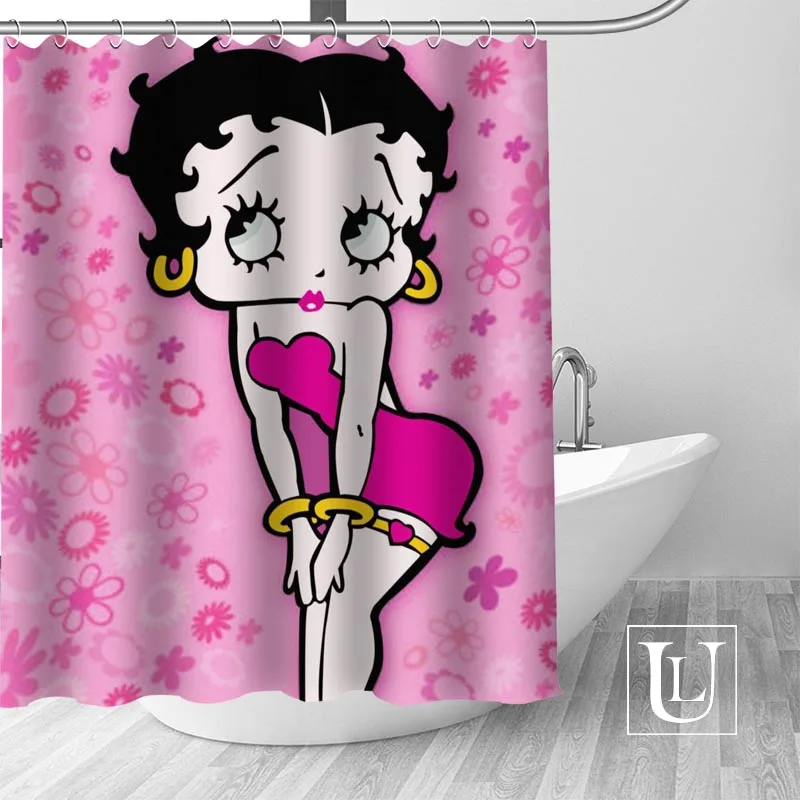 Betty Boop занавеска для душа s Пользовательские занавес для ванной комнаты водонепроницаемая ткань для ванной полиэстер занавеска для душа 1 шт. на заказ - Цвет: 22