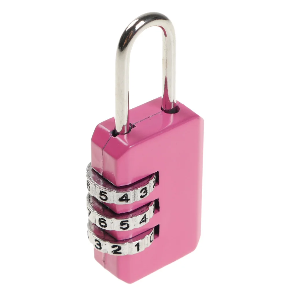 Новый 3 набора цифр комбинации пароль кодовый замок чемодан багажный дорожные