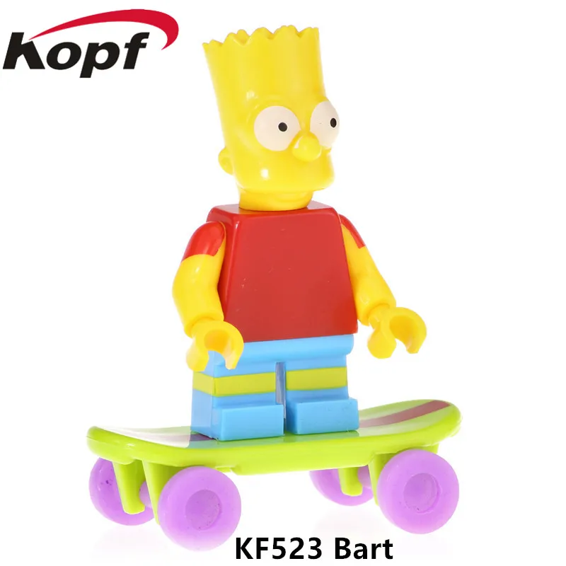 KF523 Without Box Одиночная строительных блоков персонаж мультфильма Doraemon Микки Дейзи Дак экшн-кирпичи фигурки для Детские модельные игрушки KF6041 - Цвет: KF523 Without Box