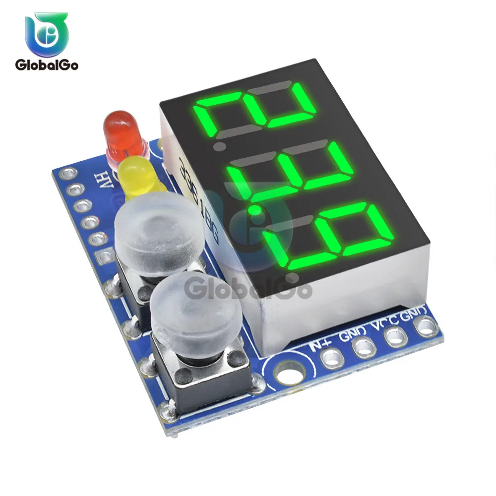 0 99 9 В светодиодный цифровой вольтметр с сигнальный индикатор мини измеритель
