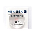 Бесплатная доставка 1 шт. выпуклый сапфир толщиной 1,5 мм выберите размер от 30 мм до 39,5 мм