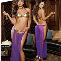 free shipping2021 new adult women sexy star slave princess leia costume dress lady girls halloween fancy dress cosplay costume