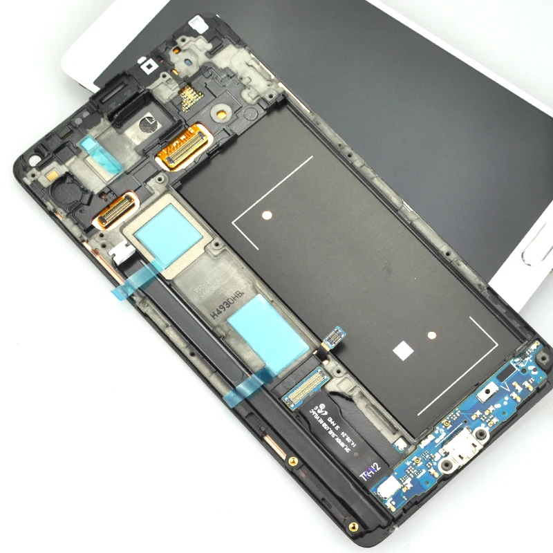 Супер AMOLED LCD для Samsung Note 4 экран с рамкой дигитайзером 5 6 дюйма N9100 N910F N910A N910V |