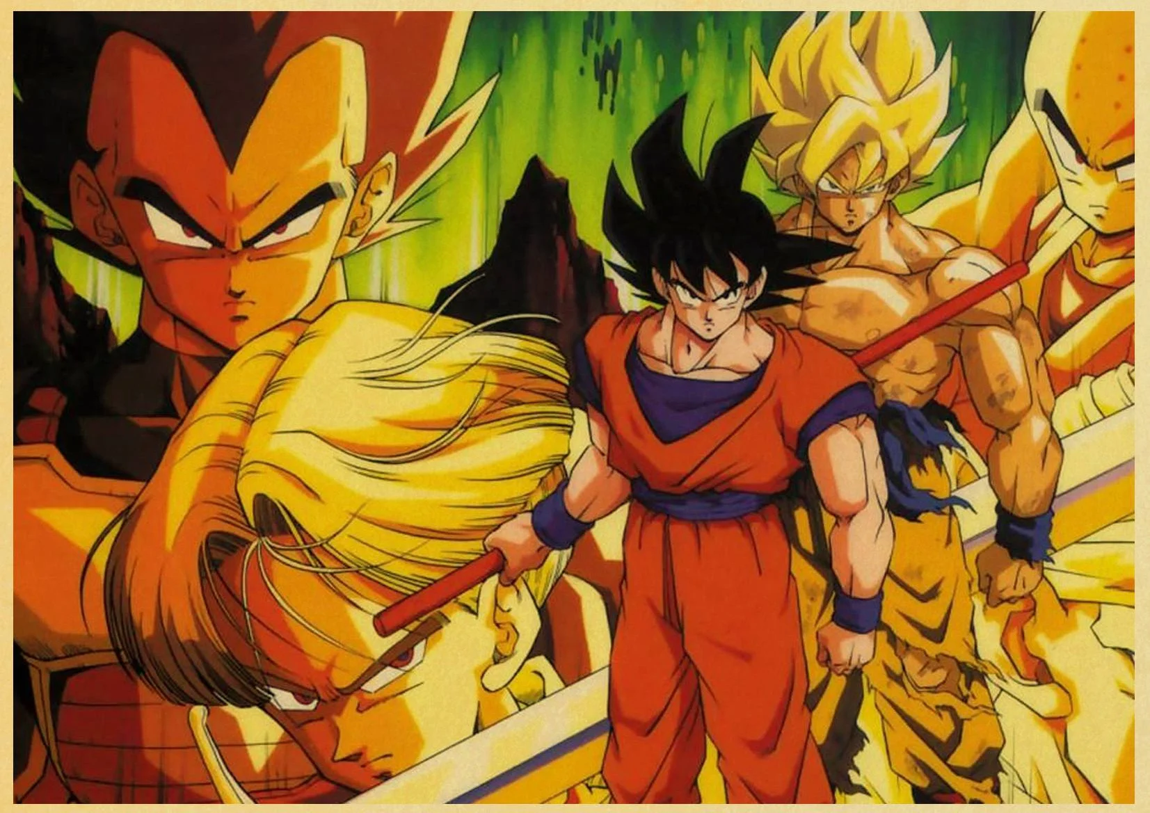 Японское аниме фильм Dragon Ball винтажные плакаты хорошего качества печатный плакат на стену в стиле ретро декоративная живопись для комнаты домашнего искусства