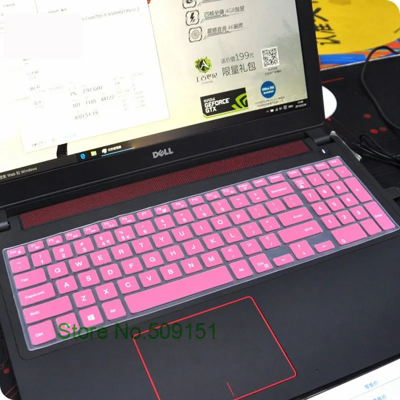 15 6 дюймовый силиконовый чехол для клавиатуры ноутбука Dell Vostro 5568 3568 V3568 Vostro15 5000 v5568