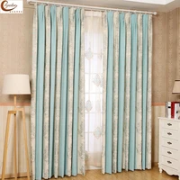 byetee modern pastoral cashmere chenille jacquard curtain for living room bedroom study room balcony window door fabric draps