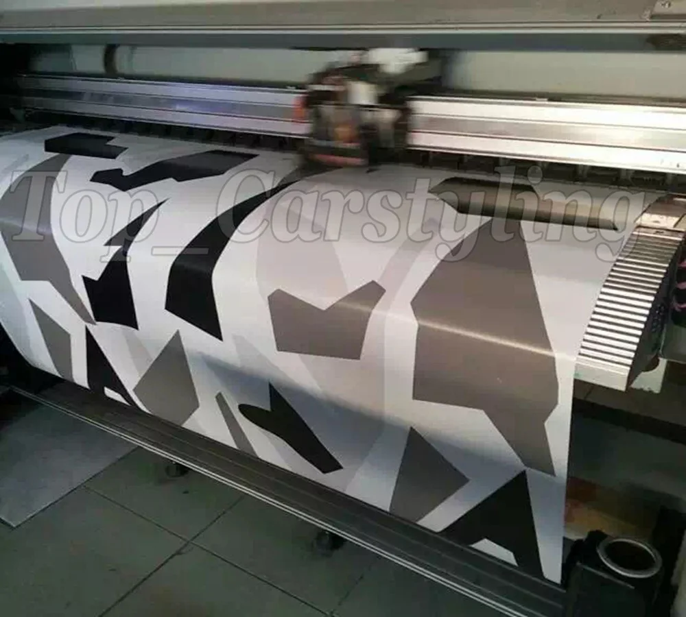 Черный белый серый пиксель виниловая пленка камуфляж/камуфляж автомобильная