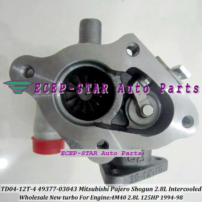 TD04 49377 03043 03041 03040 ME201636 Turbo для Misubishi PAJERO II Montero Shogun с охлаждением 94 98 4M40 4M40T 2.8L|turbocharger turbo|turbocharger generatorturbochargers for diesel