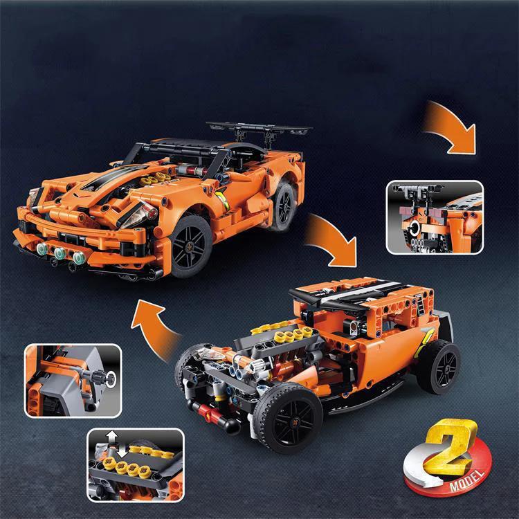 Technic серия деформация гонщик скорость машина чемпиона модельные наборы