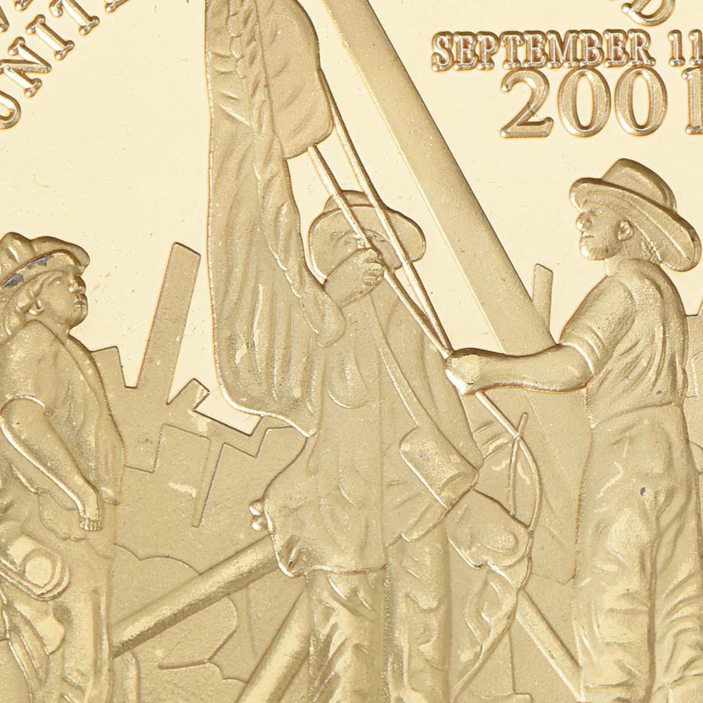 WR 1 oz 999 24k Gold Plated Foil Coin Commemorative USA Army Challenge 9.11 2011 Home Decorative Art Crafts | Дом и сад