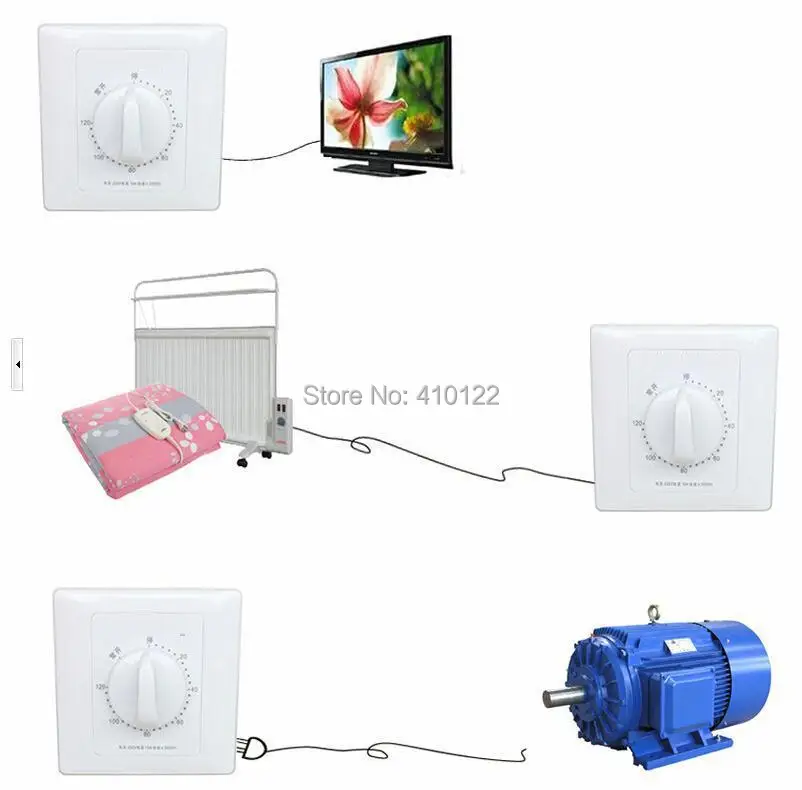 Кухонный таймер 120 минут механический переключатель реле цифровой регулятор