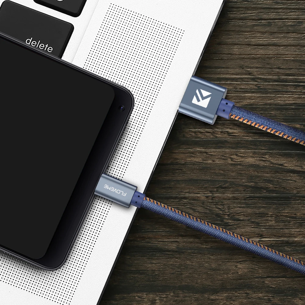 Кабель FLOVEME USB Type-C для Samsung S8 S9 Plus 2 1 А синхронизации данных и зарядки кабель USB-C Xiaomi