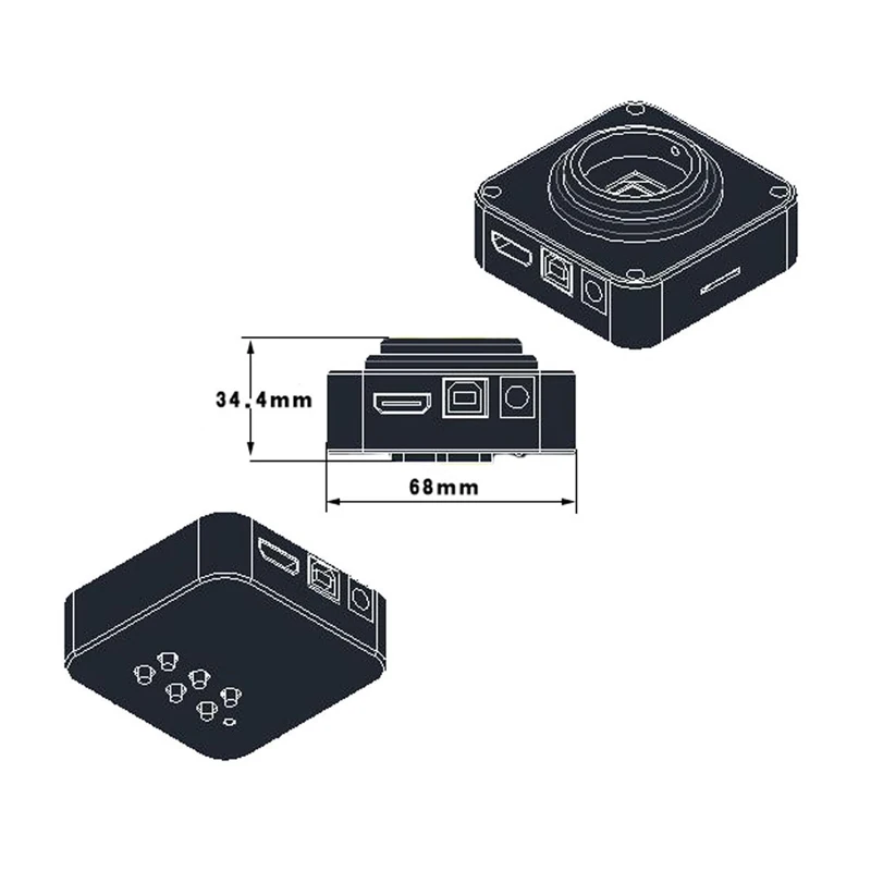 HDMI 1080P USB высокой четкости цифровая камера для микроскопа с 1/2. 33 дюймов 16