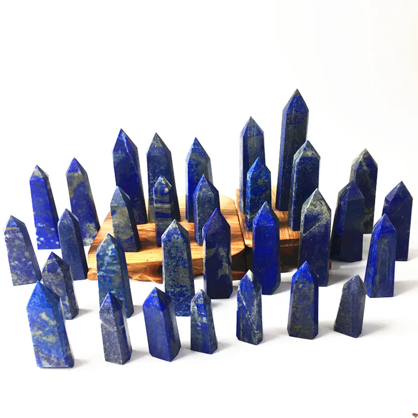 1000 г натуральный голубой ляпис lazuli Crystal Point Wand Tower single end Obelisk исцеляющий кристалл