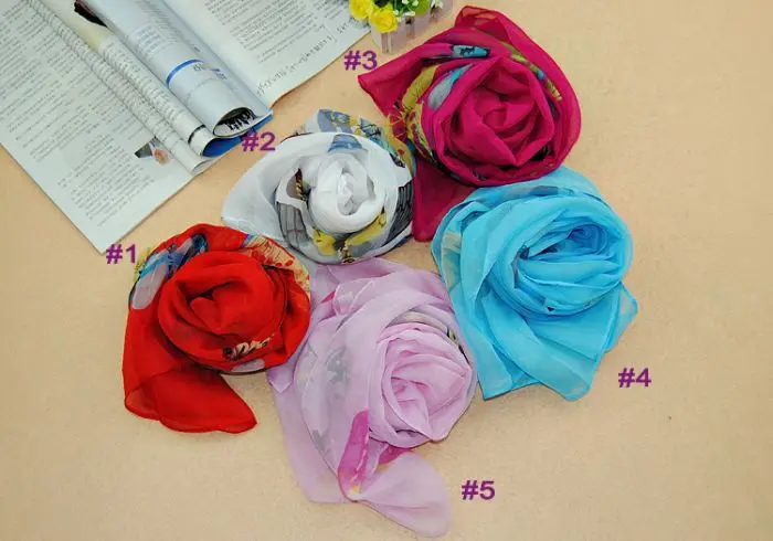 Новинка 2013 модные женские шали с принтом бабочки цветочные шифоновые шелковые