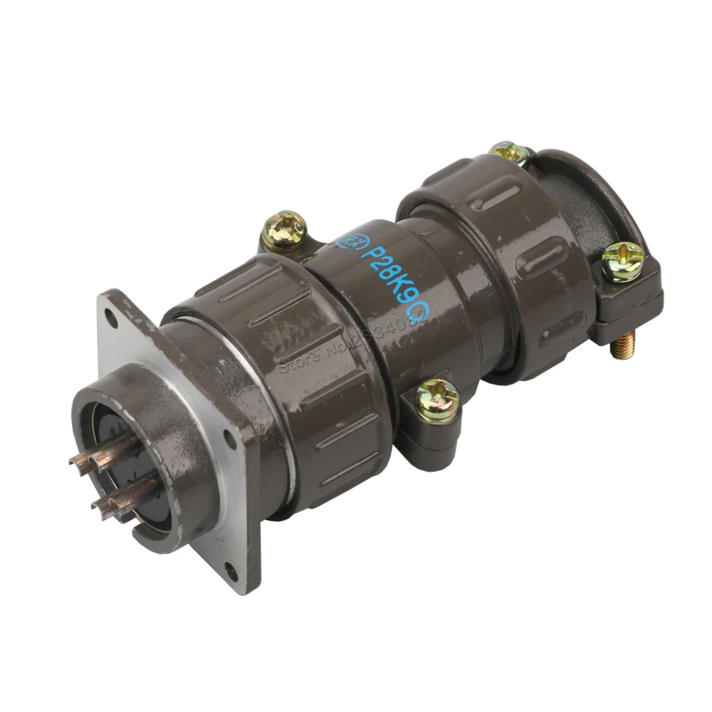 Авиационный Штекерный разъем серии P28 Круглый 4/7 контактный сердечник 28 мм |