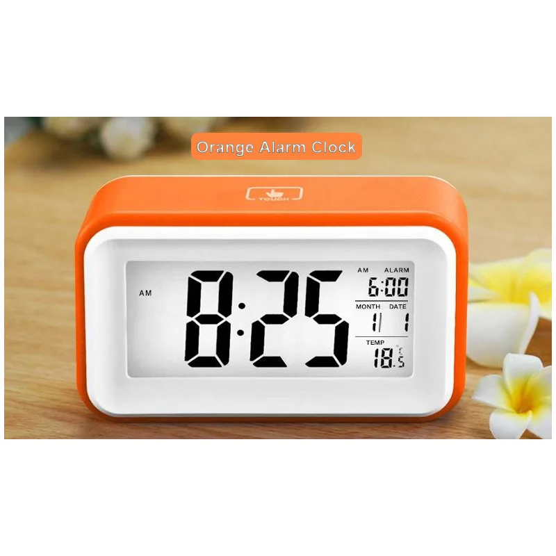 Высокое качество ультра-тихий световой электронный цифровой будильник с