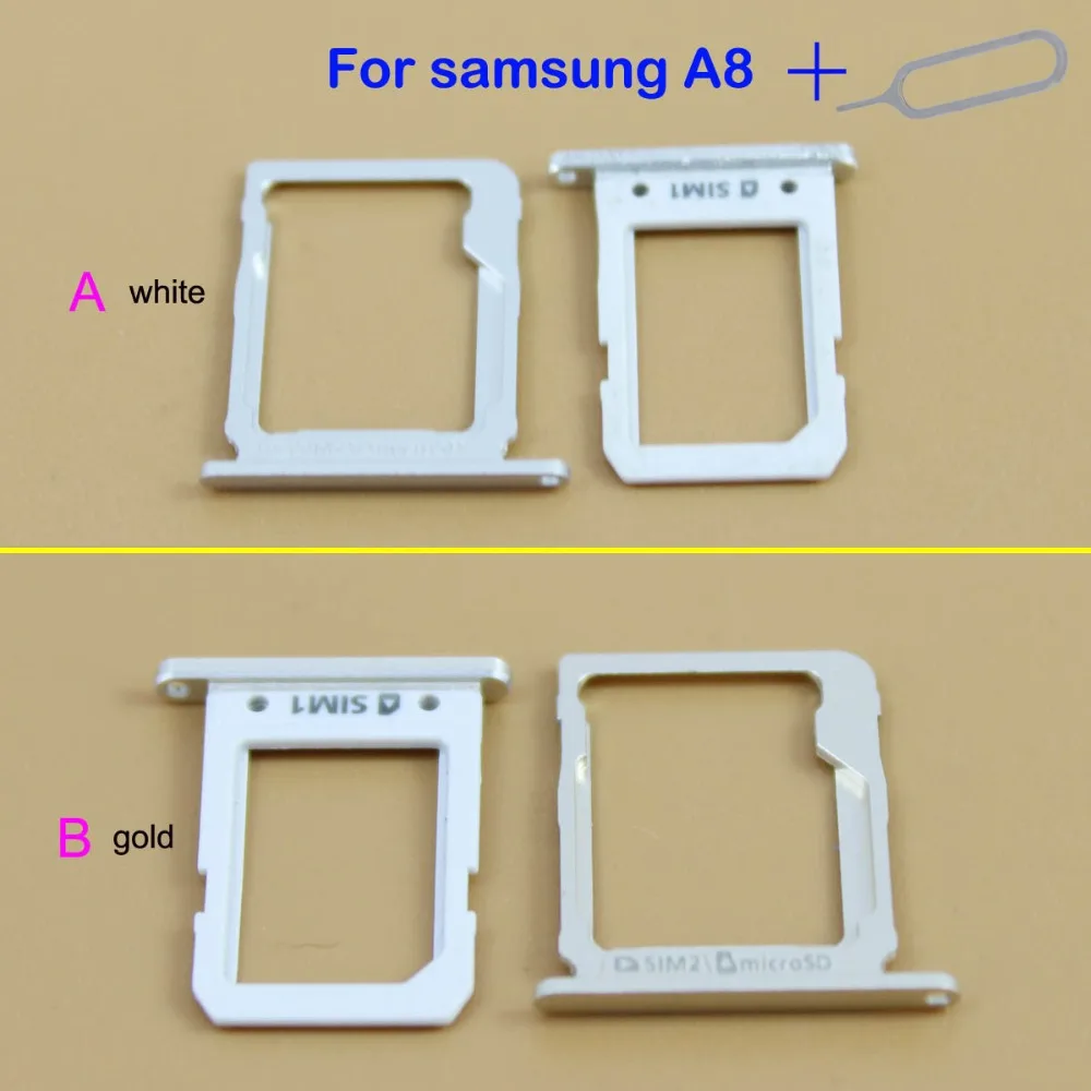 YuXi SIM карта micro SD лоток Слот держатель для Samsung Galaxy A8 белый/золотой цвет | Мобильные