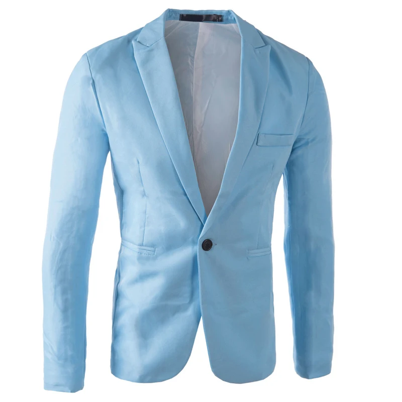 Бренд Небесно-Голубой Блейзер мужские костюмы Veste Homme 2019 Новое поступление