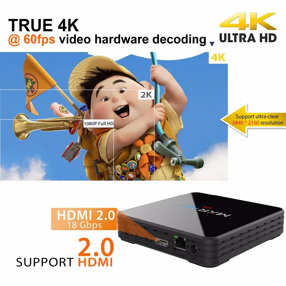 MXR PRO + PLUS цифровой дисплей Android 7 1 4G RAM 32G ROM Smart 4K TV Box RK3328 четырехъядерный 2 4G/5G WiFi BT4.0