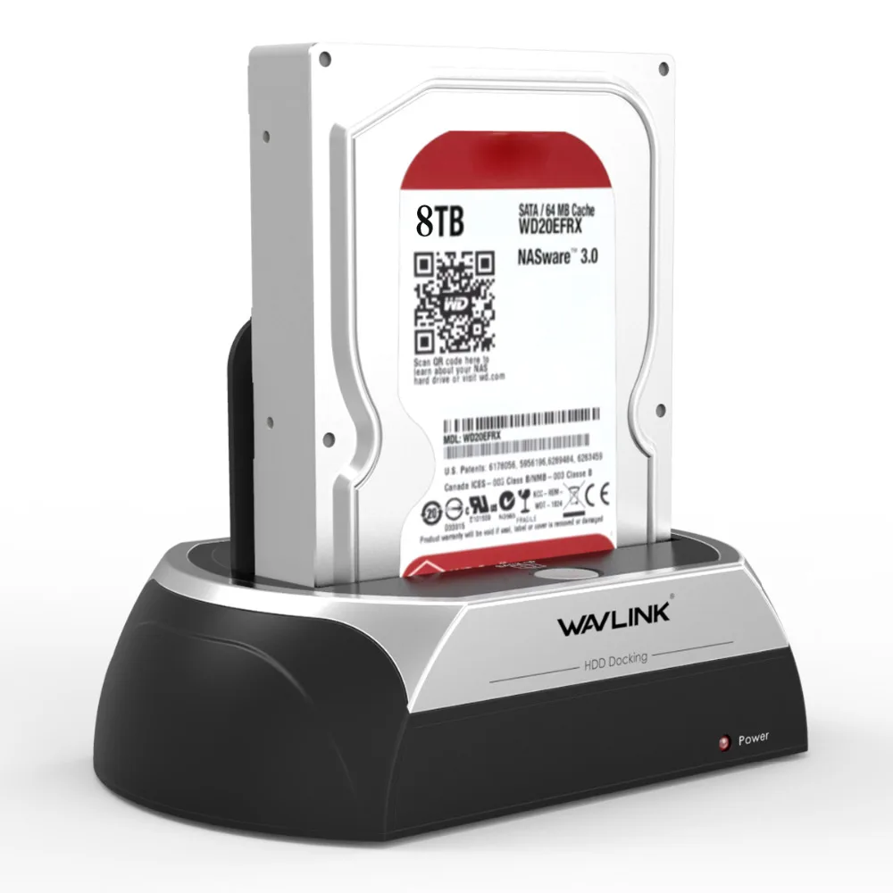 Wavlink все в 1 2,5/3," SATA HDD док-станция USB 2,0 SATA внешний корпус жесткого диска для 2,5 3,5 дюймов HDD/SSD SATA