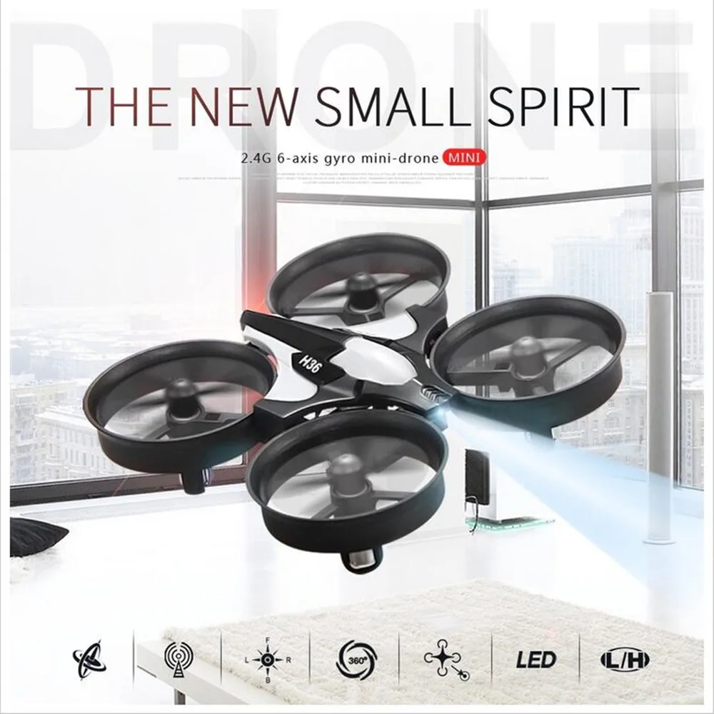 Горячая Распродажа JJRC H36 Mini 2 4 ГГц 4CH 6 осевой гироскоп RC Квадрокоптер с безголовым