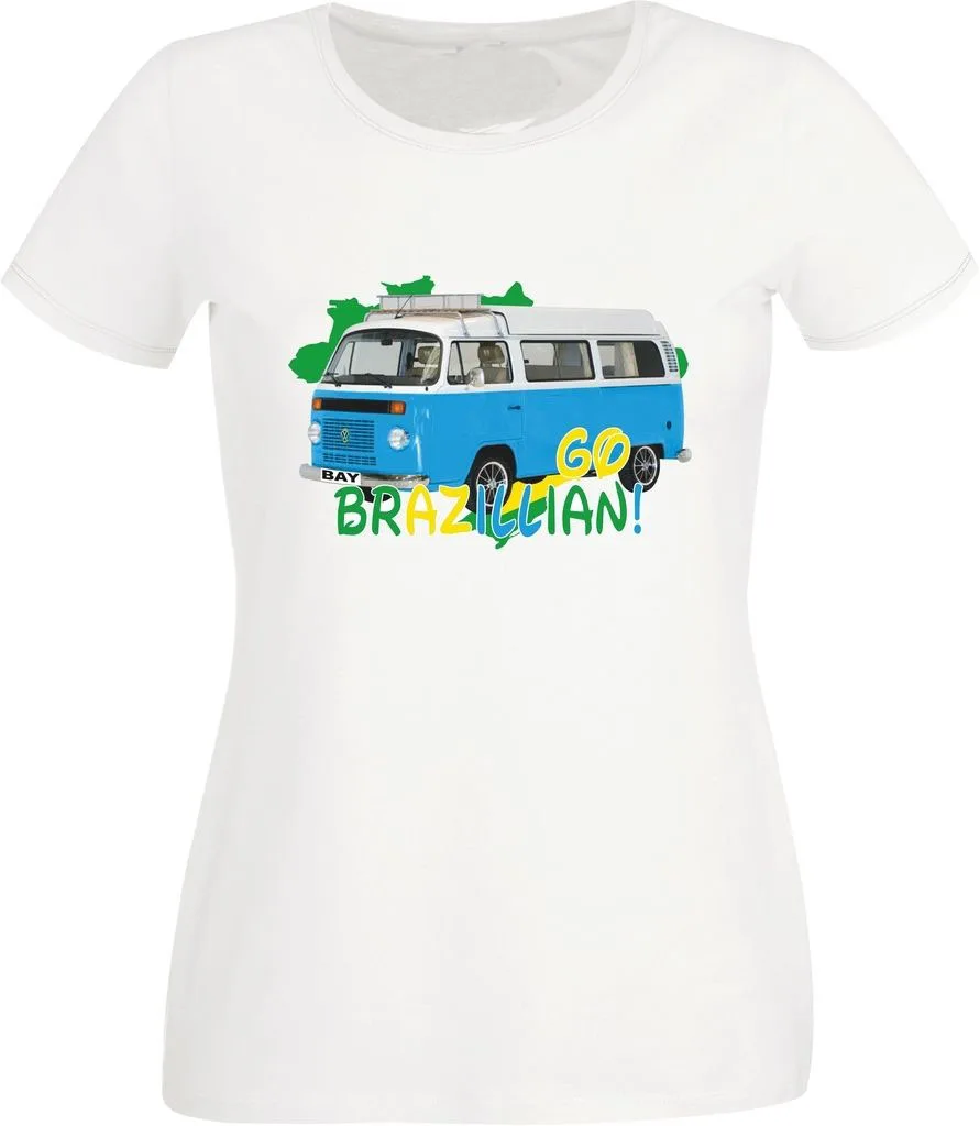 Мужские футболки со скидкой Мужская футболка с круглым вырезом Vdub Camper Van Bus Imported Bay